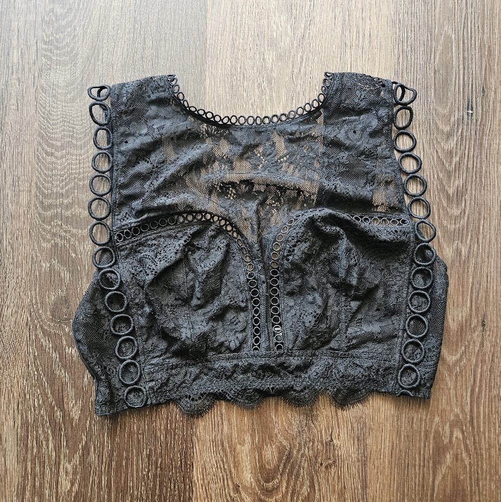 Victoria Secret Black Lace Bra Top